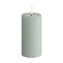 Deluxe Homeart LED-lys Real Flame LED Bloklys i Salvie grøn, 10 cm, 1