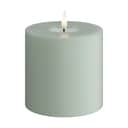 Deluxe Homeart LED-lys Real Flame LED Bloklys i Salvie grøn, 10 cm, 1