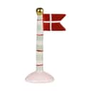Speedtsberg Bordflag Flag - Stribet i Lyseblå/rød stribet, 1