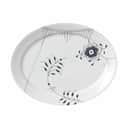 Royal Copenhagen Serveringsfade Sort Mega Riflet Fad i L 33 cm, 35 cm, 1