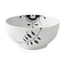 Royal Copenhagen Serveringsskåle Sort Mega Riflet Skål i Sort/hvid, 24 cm, 1