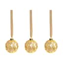 Casa Christmas Juleophæng LED Kugle - 3 stk. i Klar/guld, 1