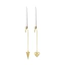 Georg Jensen Lysholdere og juletræslys Christmas Collectibles CC 2025 Lysholdersæt - 2 stk. i Guld, 1