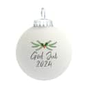 Rolsted Copenhagen Julekugler Julekugle - God Jul 2024 i Hvid mat, God Jul 2024, 1