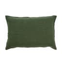 Södahl Pyntepudebetræk Linen Pude i Forest green, 1