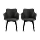 CASA Living Spisebordsstole Bella Spisebordsstol - 2 stk. i Antracit, 1