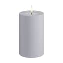 Deluxe Homeart LED-lys Real Flame LED Udendørs Bloklys i Støvet Blå, H12,5 x Ø7,5 cm, 1