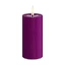 Deluxe Homeart LED-lys Real Flame LED Bloklys i Violet , 10 cm, 1