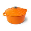 Orrefors Jernverk Gryder Støbejernsgryde i Orange/creme, 1