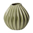 Broste Copenhagen Vaser Wide Vase i Grøn, H25 x Ø25 cm, 1