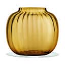 Holmegaard Vaser Primula Oval Vase i Amber, 12,5 cm, 1