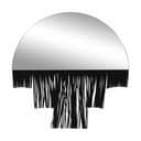 CASA Living Spejle Nordic Explorer Spejl med læderdekoration i Sort, 40 cm, 1