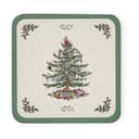 Pimpernel Glasbrikker og coasters Christmas Tree Glasbrikker - 6 stk. i Grøn/hvid/Rød, 1