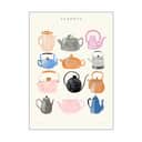 Poster&Frame Plakater Plakat - Laura Teapots i Multifarvet, B30 x L40 cm, 1