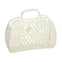 Sun Jellies Øvrigt interiør Retro Basket i Cream, Small, 1