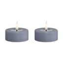 Deluxe Homeart LED-lys Real Flame LED Fyrfadslys - 2 stk. i Ice blue, 6,1 cm, 1