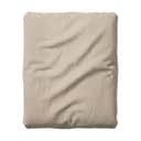 Essenza Lagner Fine Organic Jersey Boxlagen i Taupe, B160 x L220 cm, 1