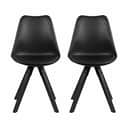 CASA Living Spisebordsstole Dima Spisebordsstol - 2 stk. i Sort, 1