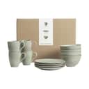 Broste Copenhagen Frokosttallerkener Nordic Marsh Morgenmadssæt - 12 dele i Light Dusty Green, 1