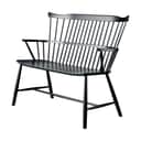 FDB Møbler Bænke J52D Bænk i Jet Black (RAL 9005), 1