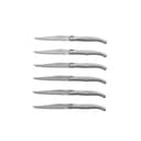 Jean Dubost Bordknive Laguiole Knive - 6 stk. i Sølvfarvet, 1