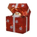 Casa Christmas Lysdekoration LED Julemand i gave i 30, 1