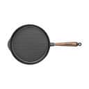 Skeppshult Grillpander Walnut Valnød Grillpande i Sort/Træ, 28 cm, 1