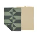 Södahl Viskestykker Twist Viskestykke - 2 stk. i Grøn/taupe, 1