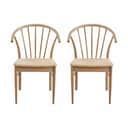 CASA Living Spisebordsstole Cassandra Spisebordsstol - 2 stk. i off white/hvid, 1