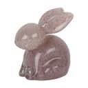 CASA Living Påskefigurer Glaskanin i lyserød, 9,5 cm, 1