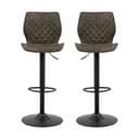 CASA Living Barstole Naomi Barstol - 2 stk. i antracit, 1