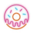 Candy Shock Væglamper Neon LED Lampe - Donut i Donut, 1