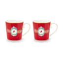 PIP Studio Krus og kopper med hank Love Birds Krus - 2 stk. i Red, 300 ml, 1