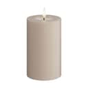 Deluxe Homeart LED-lys Real Flame LED Bloklys i Rose, 12,5 cm, 1