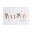 CASA Living Kort Kort - Mr. Right & Mrs. Always Right i Hvid, 1