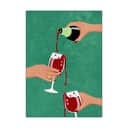 Poster&Frame Plakater Plakat - Cheers Girls i Multifarvet, B30 x L40 cm, 1