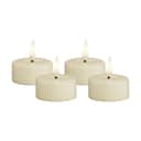Deluxe Homeart LED-lys Fyrfadslys - 4 stk i Creme, 1