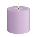Deluxe Homeart LED-lys Real Flame LED Bloklys i Lavendel, 10 cm, 1