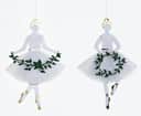 Jette Frölich Design Juleophæng Ophæng - Balletdanser i Hvid / Guld, 1