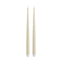 Deluxe Homeart LED-lys Real Flame LED Kertelys - 2 stk. i Cream, 38 cm, 1