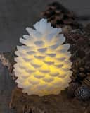 Sirius LED-lys Clara Kogle Vokslys i Hvid, 14 cm, 1