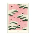 Poster&Frame Plakater Plakat - Pink sky i Lyserød/grøn, B50 x L70 cm, 1