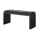 cinas Skamler Rib Bænk inkl. sort hynde i Sort/sort, 104 cm, 1