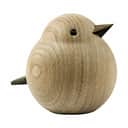 Novoform Dyrefigurer Figur - Spurvefar i Egetræ, 10 cm, 1