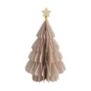 Casa Christmas Julefigurer Papir juletræ i Brun, 17,5 cm, 1