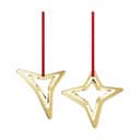 Georg Jensen Juleophæng Christmas Collectibles CC 2021 Juleornament - 2 stk. i Guldfarvet, 7 cm, 1