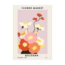 Poster&Frame Plakater Plakat - Flower Market i B50 x L70 cm, 1