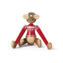 Kay Bojesen Dyrefigurer Monkey Abe m. julesweater - Mini i 9,5 cm, 1