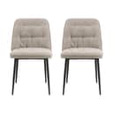 CASA Living Spisebordsstole Brooke Spisebordsstol - 2 stk i Beige, 1