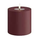 Deluxe Homeart LED-lys Real Flame LED Udendørs Bloklys i Bordeaux, 10 cm, 1